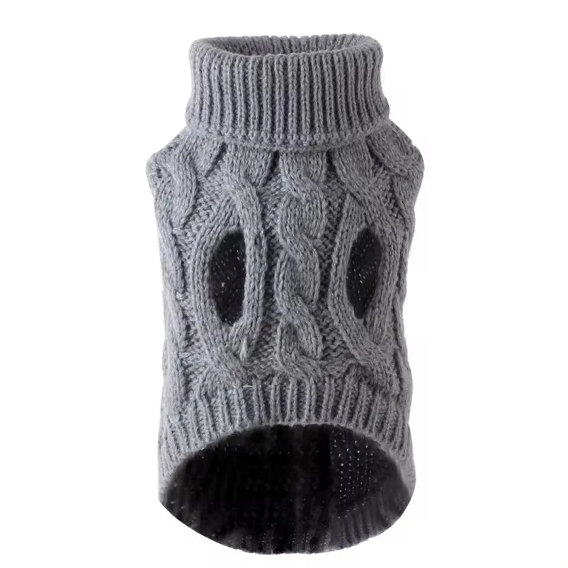 Cozy Winter Turtleneck Sweater for Small & Medium Dogs and Cats - Soft, Warm Vest for Chihuahuas, Yorkies.