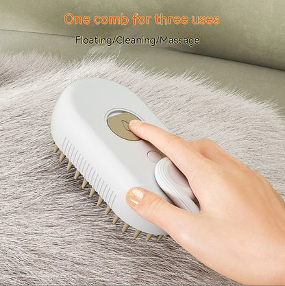 New Electric Pet Spray Comb for Cats and Dogs Hair Removal One Key Spray Anti-Flying Massage Clean Brush