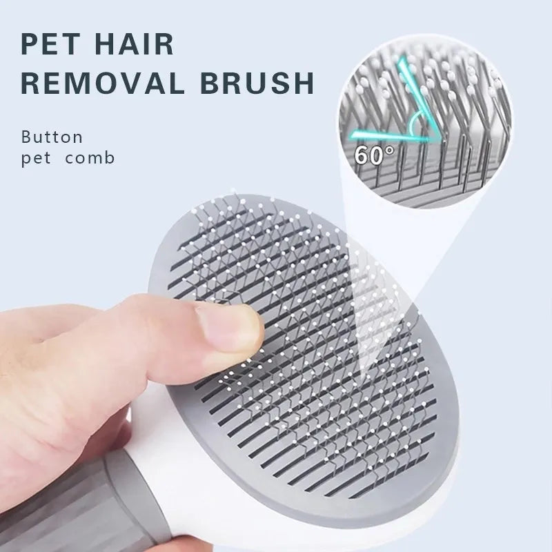 Pet Dog Brush Cat Comb Self Cleaning Hair Brush