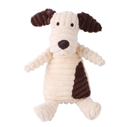 Plush Squeaky Animal Shape Bite Resistant Toys For Small Large Dogs Puppy Pets Training Accessories