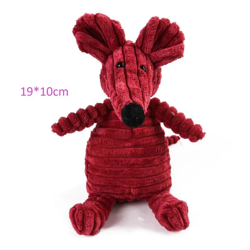 Plush Squeaky Animal Shape Bite Resistant Toys For Small Large Dogs Puppy Pets Training Accessories