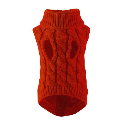 Cozy Winter Turtleneck Sweater for Small & Medium Dogs and Cats - Soft, Warm Vest for Chihuahuas, Yorkies.