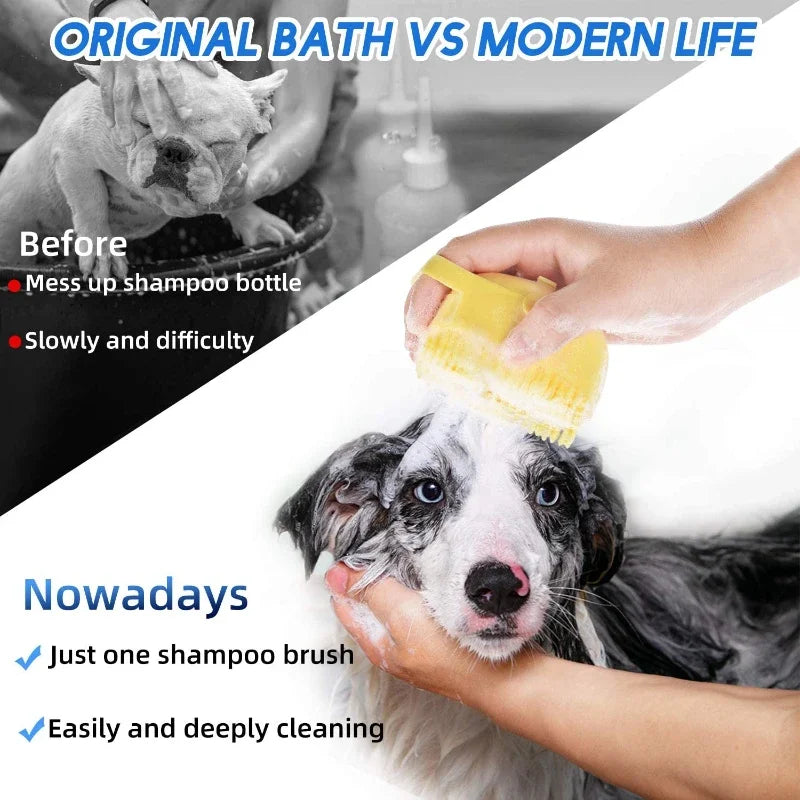 Gentle Pet Dog & Cat Shampoo Brush