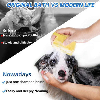 Gentle Pet Dog & Cat Shampoo Brush