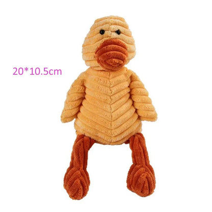 Plush Squeaky Animal Shape Bite Resistant Toys For Small Large Dogs Puppy Pets Training Accessories