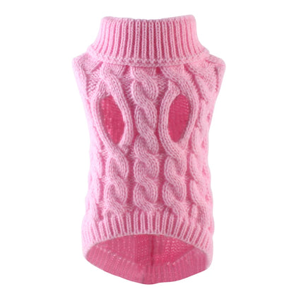 Cozy Winter Turtleneck Sweater for Small & Medium Dogs and Cats - Soft, Warm Vest for Chihuahuas, Yorkies.