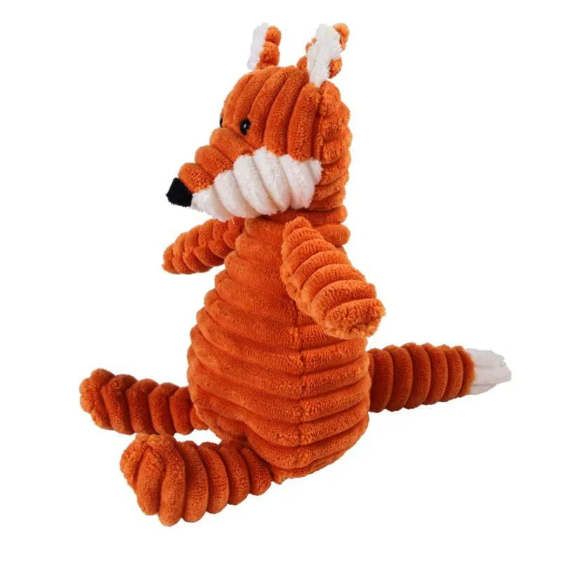 Plush Squeaky Animal Shape Bite Resistant Toys For Small Large Dogs Puppy Pets Training Accessories