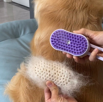 New Electric Pet Spray Comb for Cats and Dogs Hair Removal One Key Spray Anti-Flying Massage Clean Brush