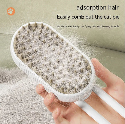 New Electric Pet Spray Comb for Cats and Dogs Hair Removal One Key Spray Anti-Flying Massage Clean Brush