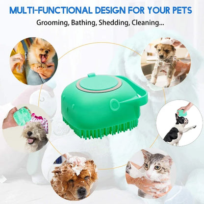 Gentle Pet Dog & Cat Shampoo Brush