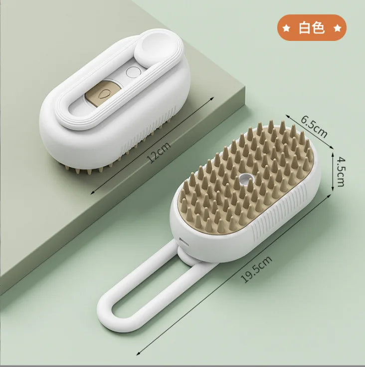 New Electric Pet Spray Comb for Cats and Dogs Hair Removal One Key Spray Anti-Flying Massage Clean Brush